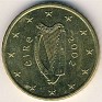 Euro - 50 Euro Cent - Ireland - 2002 - Aluminum-Bronze - KM# 37 - Obv: Harp Rev: Denomination and map - 0